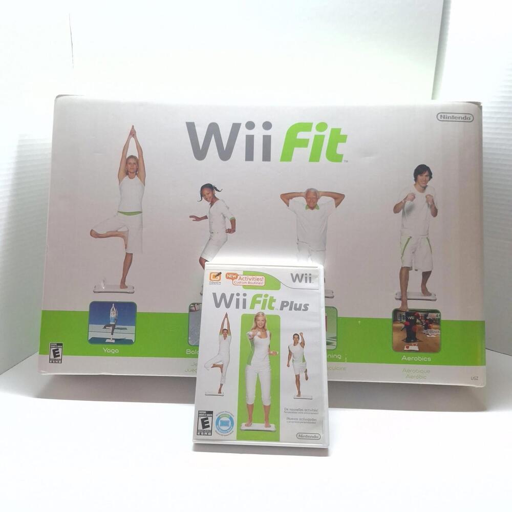 Wii Fit Plus with Balance Board, 4 Controllers, Wii Motion Plus, Console Stand
